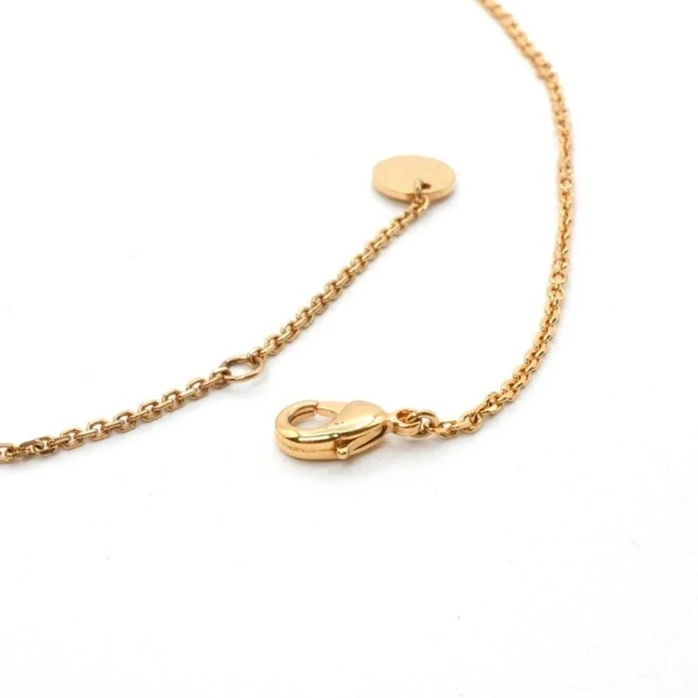 Christian Dior Clairdlune Necklace Pendant Choker Gold CD Logo - Picture 5 of 10